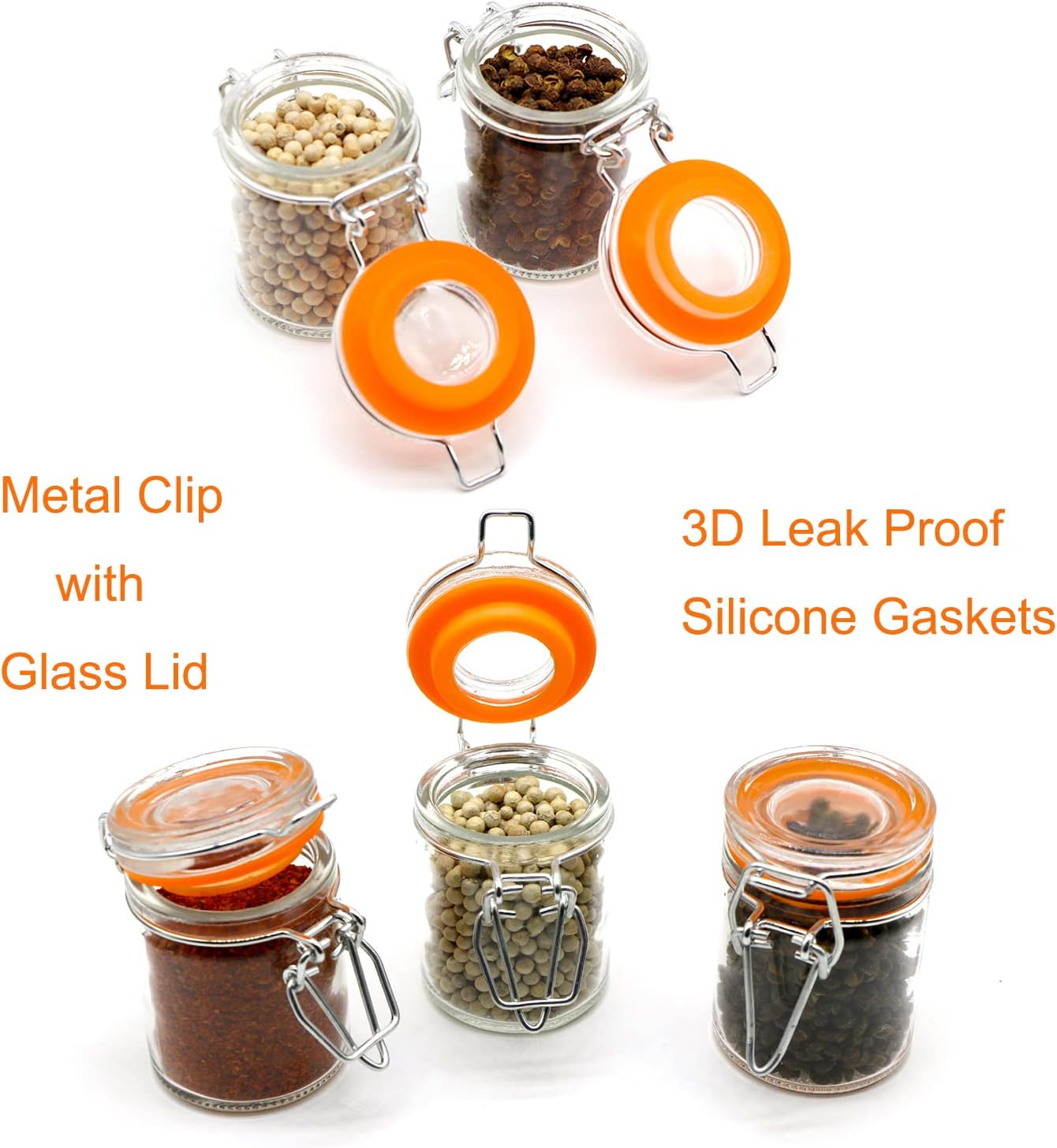 1.7 oz Mini Glass Spice Jars w - Spice Jar Labels recensie en prijs